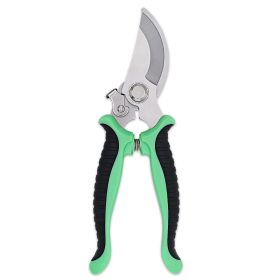 1pc Garden Pruning Shears; Professional Gardening Scissors Manual Pruner For Plants; Gardening; Trimming; Garden Tools - Green Black