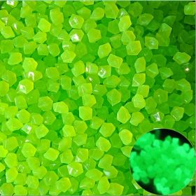 500pcs/bag Luminous Stones Glow In The Dark Pebbles, Home Garden Decoration Outdoor Yard Lawn Path Decor, Aquarium Glow Rocks - Green - 500pcs/bag