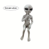 1pc, Outer Space Alien Resin Statue Alien Statue Garden Ornaments Miniatures Art Decor For Home Indoor Outdoor Ornaments Decorations - Female Alien