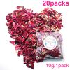 20/30/50pcs Natural Wedding Confetti Dried Flower Rose Petals Confetti Birthday Party Decor Biodegradable Bridal Shower Supplies - 20pcs red - China