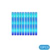 10Pcs Glow Sticks Bulk Colorful LED Foam Stick Cheer Bar Party Foam Glitter Glow Sticks Portable Luminous Atmosphere Party Props - Always light-blue -