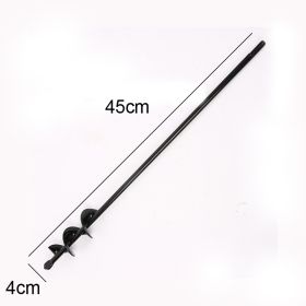 9 Size Garden Auger Drill Bit Tool Ground Drill Earth Drill Spiral Hole Digger Flower Planter Seed Planting Gardening Fence Yard - 4X45cm - CN