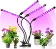 Indoor Gardening Table Planting Timer Grow LED Light - Black