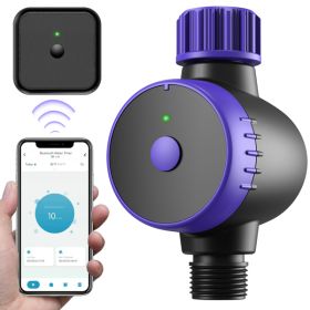 Bluetooth Sprinkler Timer, WiFi Smart Irrigation Water Timer, Wireless Remote APP & Voice Control, Rain Delay/ Manual/ Automatic Watering System, Wate