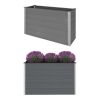 Garden Raised Bed WPC 59.1"x19.7"x35.8" Gray - Gray