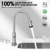 Touchless Kitchen Faucet-Smart Kitchen Sink Faucet sensor, 4Mode Pull Down Kitchen Sprayer, Fingerprint Resistant, Dual Temp. Handle with 1/3 Hole Dec