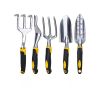 Garden Supplies Household Soil Loosening Shovel Planting Gardening Tools - Black - 5 Pcs