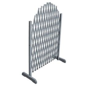 Trellis Fence Solid Firwood 5.9'x3.3' Gray - Gray