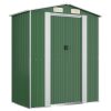 Garden Shed Green 75.6"x42.5"x87.8" Galvanized Steel - Green