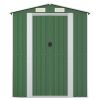 Garden Shed Green 75.6"x42.5"x87.8" Galvanized Steel - Green