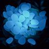 200PCS Pebbles Glowing in The Dark Aquarium Colored Light Rock, Fairy Garden Walkway Decoration Luminous Stone - Blue