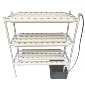 NEW Style NFT Hydroponics System with 108 Holes Kits,Vertical Hydroponic Growing Systems PVC Tube Plant Vegetable - 108 holes