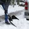 Home Multi Functions Adjustable Aluminum Snow Shovel With Anti-Skid Handle - Black - Snow Shovels