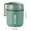 16.23oz; Food Flasks Stainless Steel Lunch Flask With Foldable Spoon Vacuum Insulated Soup Container Protable Lunch Container With Silicone Rope Food