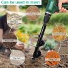 9 Size Garden Auger Drill Bit Tool Ground Drill Earth Drill Spiral Hole Digger Flower Planter Seed Planting Gardening Fence Yard - 5X45cm - CN