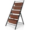 5-tier Vertical Garden Planter Box Elevated Raised Bed with 5 Container - Brown