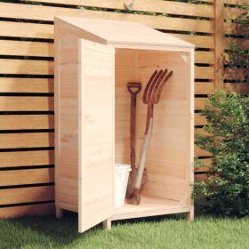 Garden Shed 21.7"x20.5"x44.1" Solid Wood Fir - Brown