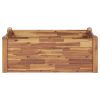 Garden Raised Bed 43.3"x23.6"x17.3" Solid Acacia Wood - Brown