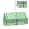 Portable Tunnel Greenhouse Outdoor Garden Mini with Large Zipper Doors & Water/UV PE Cover 6' x 3' x 3'  - Greenhouse