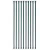 Garden Posts 10 pcs 39.4" Metal Green - Green