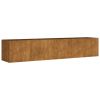 Garden Raised Bed 78.7"x15.7"x15.7" Corten Steel - Brown