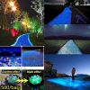 500pcs/bag Luminous Stones Glow In The Dark Pebbles, Home Garden Decoration Outdoor Yard Lawn Path Decor, Aquarium Glow Rocks - Blue - 500pcs/bag