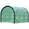 Topline Outdoor Garden Greenhouse with Zipper Openings - Green