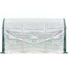 Topline Outdoor Garden Greenhouse with Zipper Openings - White