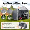 VEVOR Portable Shed Outdoor Storage Shelter, 10 x 10 x 8.5 ft Heavy Duty All-Season Instant Storage Tent Tarp Sheds with Roll-up Zipper Door and Venti