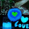 Outdoor Luminous Stones 100Pcs Glow in The Dark Pebbles Garden Moonlight Stones - blue