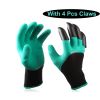 Gardening Gloves With Claws; Waterproof And Breathable Garden Gloves For Digging And Planting; Outdoor Tool Accessories - 1 Pair With 8claws