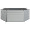 Garden Raised Bed 50.8"x17.7" Galvanized Steel Silver - Silver