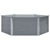 Raised Garden Bed 50.8"x50.8"x18.1" Galvanized Steel Gray - Gray