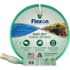 Flexon FXG5850 5/8-Inch x 50-Foot Heavy Duty 5-Ply Forever Garden Hose - Flexon