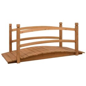 Garden Bridge 55.1"x23.6"x23.6" Solid Firwood - Brown