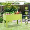 24.5 x 12.5 Inch Outdoor Elevated Garden Plant Stand Flower Bed Box - Fruit green