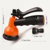 1pc Adjustable Garden Water Gun Sprinkler Hose Nozzle High Pressure Washer Car Wash Cleaning Tool Lawn Watering Sprinkler Spray Gun - Function Orange