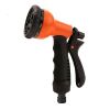 1pc Adjustable Garden Water Gun Sprinkler Hose Nozzle High Pressure Washer Car Wash Cleaning Tool Lawn Watering Sprinkler Spray Gun - Function Orange