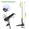 38.97in Aluminum Weed Puller Stand Up Weeder Without Bending Kneeling Manual Weed Remover Tool with 4 Claws for Lawn Yard Garden Patio - Puller