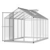 Greenhouse for Winter;  10' L x 6' W Walk-In Polycarbonate Greenhouse - Silver