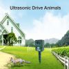 1pc Ultrasonic Animal Repeller Solar Powered Animal Scarer With Five Gear Mode And PIR Motion Sensor Animal Deterrent Repellent For Outdoor Garden Cou