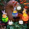 Cute Solar Garden Lights Easter Rabbit Solar LED Lights Waterproof Resin Landscape Lamp Outdoor Solar Lights Party Pathway Yard - LLA0012112-G - CN