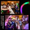 10Pcs Glow Sticks Bulk Colorful LED Foam Stick Cheer Bar Party Foam Glitter Glow Sticks Portable Luminous Atmosphere Party Props - Always light-white