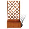 Trellis Planter 2' 4" x 11.8" x 4' 5" - brown