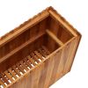 Garden Raised Bed 39.3"x11.8"x19.6" Solid Acacia Wood - Brown