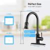 Kitchen Faucet- 3 Modes Pull Down Sprayer Kitchen Tap Faucet Head, Single Handle&Deck Plate for 1or3 Holes, 360¬∞ Rotation, Stainless Steel No Lead fo