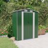 Garden Shed Green 75.6"x42.5"x87.8" Galvanized Steel - Green