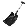 Home Multi Functions Adjustable Aluminum Snow Shovel With Anti-Skid Handle - Black - Snow Shovels