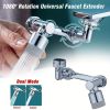 1pc, 1080 ¬∞ Swivel Faucet Extender, ABS Universal Sink-Water Aerator, Kitchen Bathroom 1080 ¬∞ Angle Rotatable Spray Attachment, Multifunctional Robo