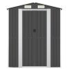 Garden Shed Anthracite 75.6"x42.5"x87.8" Galvanized Steel - Anthracite